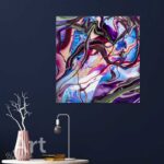 Abstract-schilderij-met-felle-kleuren2.jpg Dit handgeschilderde abstracte kunstwerk vol levendige kleuren siert je muur en brengt een warme, unieke sfeer in huis.