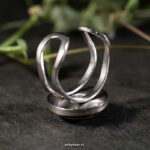 handgemaakte verstelbare ring groen & zeegroen 14mm handgemaakte verstelbare ring groen & zeegroen 14mm